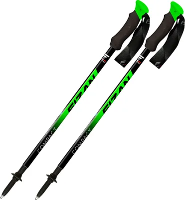 Produktbild von FIZAN Trekkingstock Compact 3 green verstellbar 59-132 cm leichtester Alustock der Welt ,nur 158Gramm