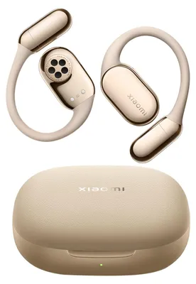 Produktbild von XIAOMI OpenWear Stereo Pro, Offene Kopfhörer, 45h Akku, Sandgold