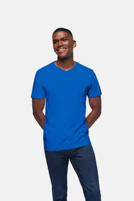 Produktbild von HAKRO Classic V-Shirt 226 royalblau, 2XL