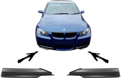 Zdjęcie produktu dla Spojler przedniego zderzaka do BMW serii 3 E90 E91 M-Tech 2005-2008.