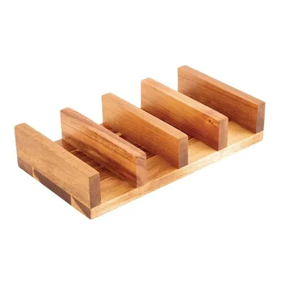 Image de Porte-tacos Olympia en bois d'acacia