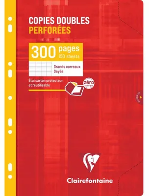Immagine prodotto di Clairefontaine 44711C Clairefontaine Copies doubles perforées, A4, séyès