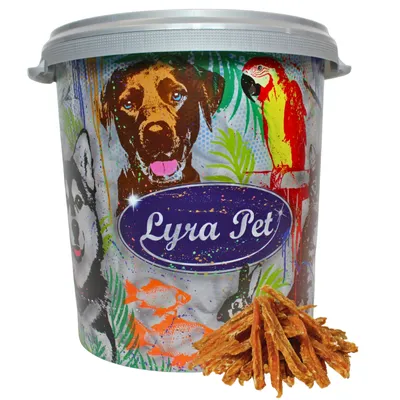 Produktbild von 5 kg Lyra Pet® Hühnerbruststreifen in 30 L Tonne