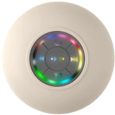 Obrázek produktu pro Velké voděodolné reproduktory Bluetooth s LED osvětlením, voděodolný reproduktor do koupelny, přenosný reproduktor Bluetooth