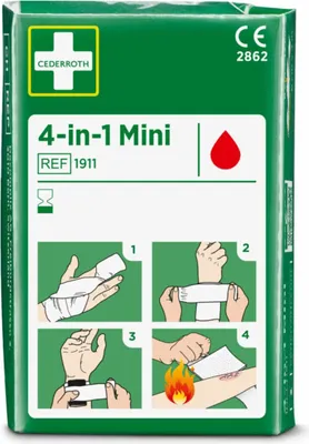 Produktbild von "Cederroth" 4 in 1 Blutstiller "mini" Wundverband Set