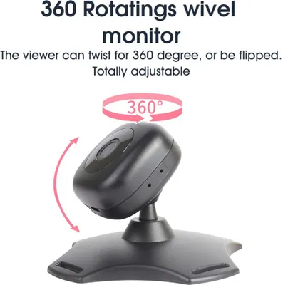 Obrázok produktu pre WiFi detský monitor do auta Bezdrôtová monitorovacia kamera pre detské zadné sedadlo 360�� Otáčanie Nočné videnie USB napájanie Detská zrkadlová kamera do auta