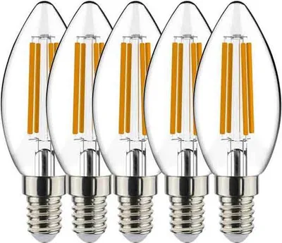 Produktbild von Lightme LM85931 E14 4W 5PACK LED-Kerze, Sockel E14, 4 Watt,