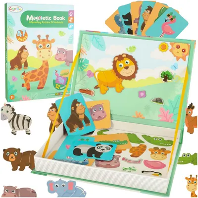 Immagine prodotto di Puzzle magnetico animali safari 47el.