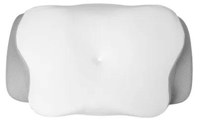 Ergonomisches Nackenkissen aus Memory-Schaum, 65x42 cm, weiß
