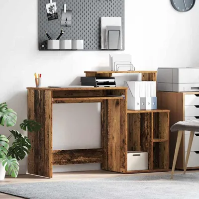 Imagen del producto de Maison Exclusive - Escritorio de madera reciclada, 120,5 x 44 x 88,5 cm, material de madera