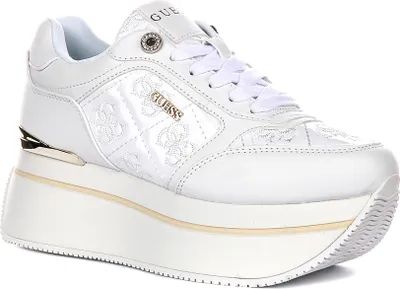 Produktbild von Guess Camrio Plateau-Sneaker in Weiß für Damen – Größe 7 UK – 40 EU – 9,5 US / Weiß