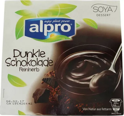 Produktbild von 4X125G Soja Dessert Dunkle Schokol.  Alp