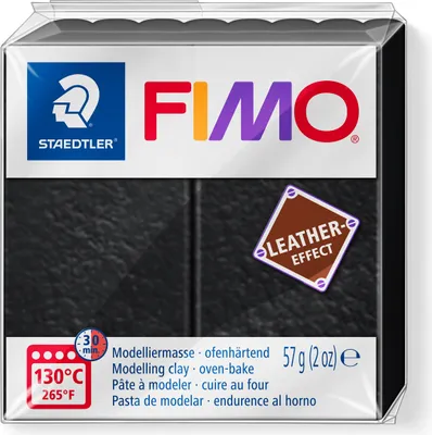 Zdjęcie produktu dla Staedtler FIMO 8010, Glinka do modelowania, Czarny, Dorosły, 1 szt., 1 kol., 130 °C