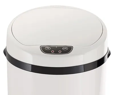 Produktbild von Echtwerk Edelstahl EW-BE-0269 Büro-/Bad-/Kosmetikabfalleimer 9L MIT IR SENSOR - INOX Mülleimer Papierkorb, Farbe: Weiß