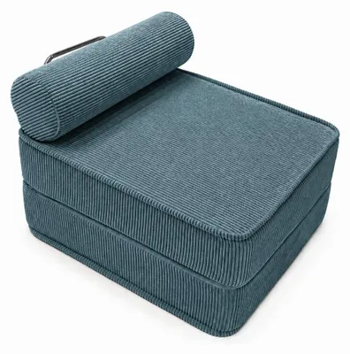 Produktbild von SURB Chair 80 Modularer Loungesessel für Erwachsene aus Cord, Polstersessel mit Rückenrolle, 80 x 95 cm