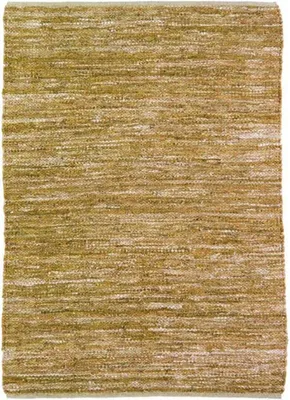 Image de Tapis en cuir tressé ocre 160x230