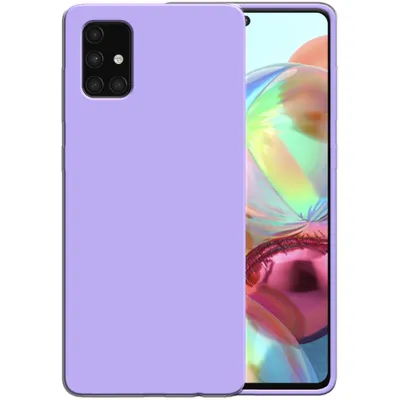 Image de Smartphonica Étui en silicone pour Samsung Galaxy A71
  etui 4G avec intérieur souple - Violet