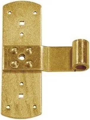 Produktbild von Fensterladen-Mittelband Abschluss gerade 165mm gelb verzinkt