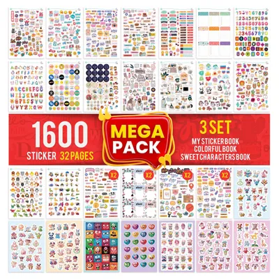 Obrázok produktu pre Sada 1600 kusov nálepiek pre kreatívne projekty