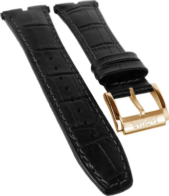 Produktbild von Jaguar Executive Uhrenarmband Krokoprägung schwarz Leder > J859/1 J859