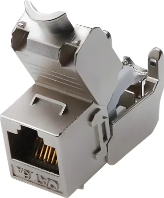 Obrázek produktu pro DIGITUS CAT 6A Keystone Modul, geschirmt, werkzeugfreier Montageanschluss