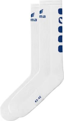 Produktbild von Erima CLASSIC 5-CUBES Socke lang weiß/new navy 43-46