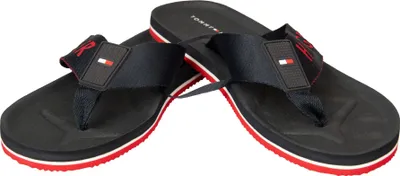 Obrázek produktu pro Pánské žabky TOMMY HILFIGER, pantofle Sea Pool, plážové žabky, látka s krajkou, číslo výrobku XM0XM02330, EUR 41 – UK 7 – USA 8 – CM 26, 100 % polyester