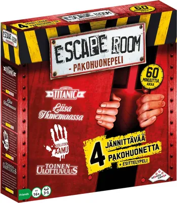 Produktbild von Escape Room Spiel Rot mit Timer-Decoder und vier neuen Spielen ab 16 Jahren