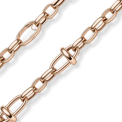 Produktbild von 19,5mm Phantasie-Armband Armkette aus 585 Gold Rogold 21cm