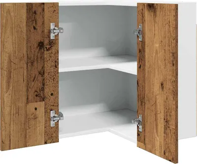 Produktbild von "im Angebot" Eck-Hängeschrank Lyon Altholz-Optik 57x57x60 cm Holzwerkstoff - Küchenschränke CC24208