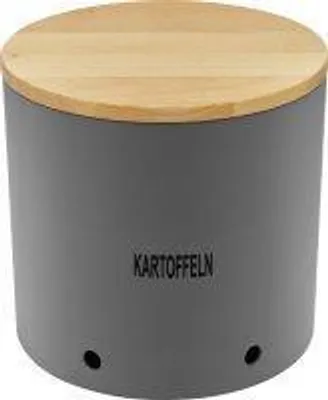 Produktbild von Magu Natur-Design Kartoffeltopf Zwiebeltopf Knoblauchtopf Anthrazit