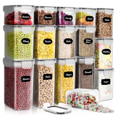 Vorratsdosen-Set 16-teilig, luftdicht, BPA-frei, stapelbar
