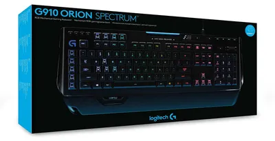 Produktbild von Logitech G G910 Orion Spectrum, Kabelgebunden, USB, Mechanischer Switch, QWERTY, RGB-LED, Schwarz