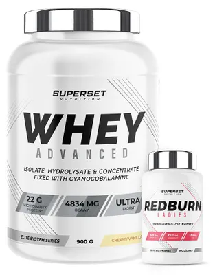 Produktbild von Remodelling Fitness Programm - 100% Whey Protein Advanced 900g Cremige Vanille - Redburn Ladies