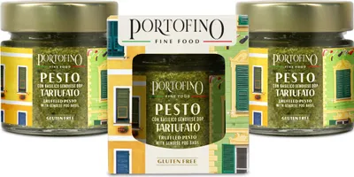 Produktbild von Portofino Fine Food - Trüffelpesto mit Genoveser Basilikum g.U. - 3 x 100 g