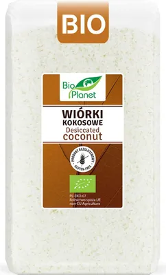 WIÓRKI KOKOSOWE BEZGLUTENOWE BIO 500 g - BIO PLANET
