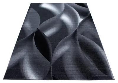 Image de Ayyildiz | Tapis Moderne - 240 cm x 340 cm - Gris et Noir - Design Géométrique - Antidérapant