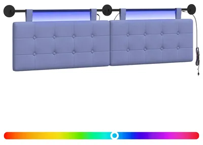 Produktbild von Hängendes Kopfteil Mit LED Licht Jeans blau Stoff
