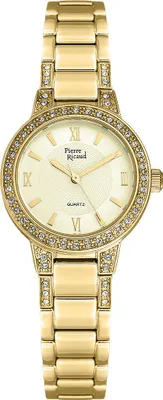 Zdjęcie produktu dla Zegarek damski Pierre Ricaud P21074.1161QZ złoty