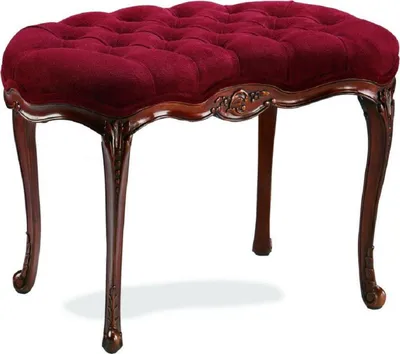 Produktbild von Casa Padrino Luxus Barock Hocker Bordeauxrot / Braun - Handgefertigter Sitzhocker - Wohnzimmer Möbel im Barockstil
