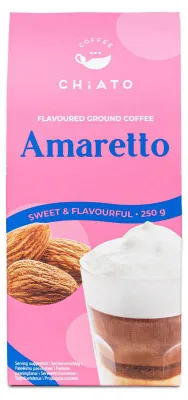 Produktbild von Gemahlener Kaffee mit Amaretto-Geschmack CHiATO Amaretto, 250 g