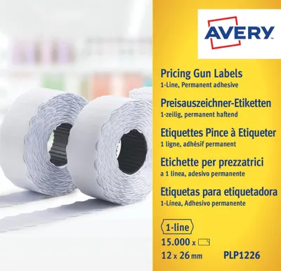 Produktbild von Avery Zweckform Endlosetikett PLP1226 12x26mm 15.000 St./Pack.