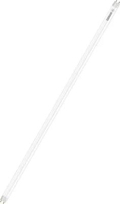 A long, thin fluorescent light tube is shown against a white background.