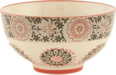 Produktbild von Müslischale, Schüssel mit Muster Keramik creme D 13cm H 7cm Clayre & Eef WA