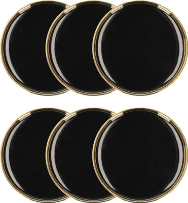 Produktbild von HOMLA 6er-Set Dessertteller SINNES schwarz 15 cm