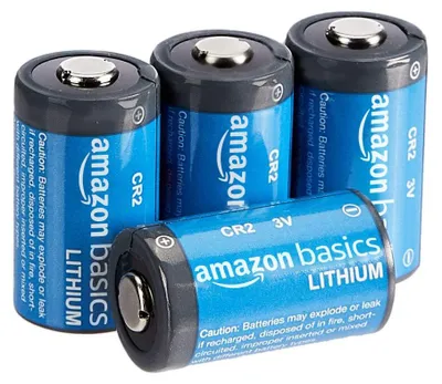 Produktbild von Amazon Basics CR2-Lithium-Batterien, 800 mAh, 4 Stück