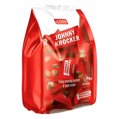 Produktbild von Roshen Waffelkonfekt "Johnny Krocker" mit Kakaofüllung 350g