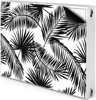 Produktbild von Magnet Radiator Magnet Mat Heizkörper Heizung Verkleidung Abdeckung 110x60 cm  - Exotische Blätter