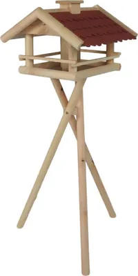 Produktbild von Vogelhaus Tirol mit Ständer Kiefernholz LxBxH: 45x57x55 cm