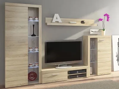 Obrázok produktu pre Moderná obývacia stena THISE - dub sonoma